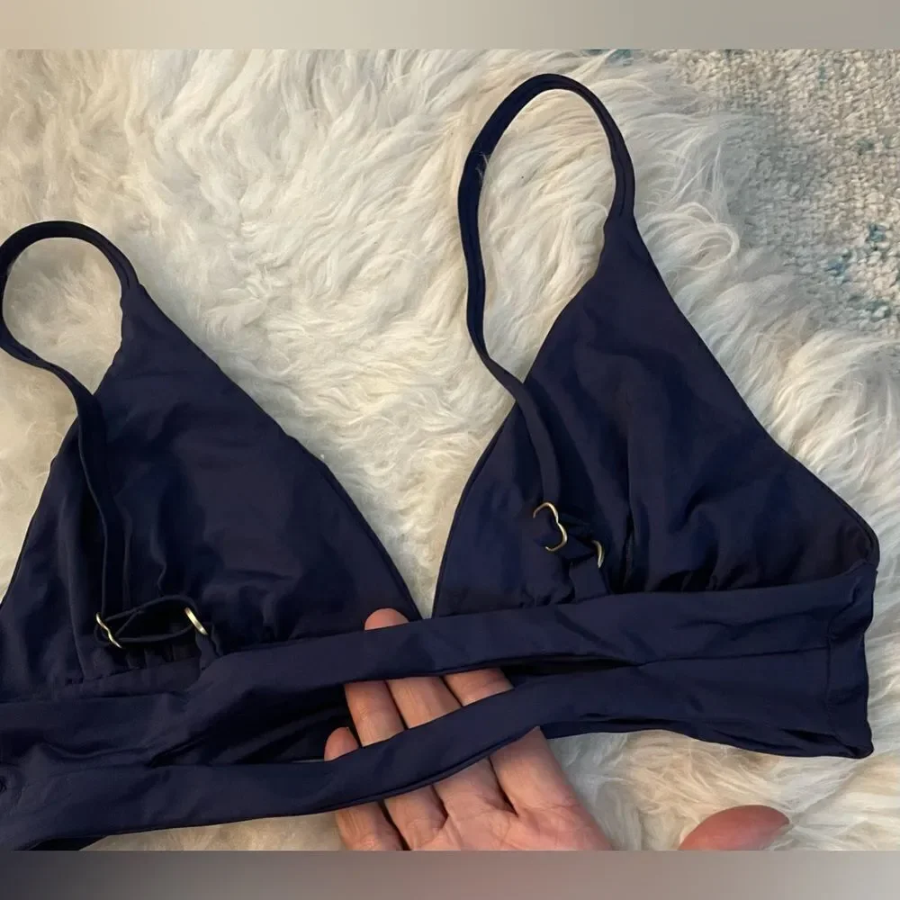l*space black Triangle Bralette Bikini Top - Picture 2 of 3